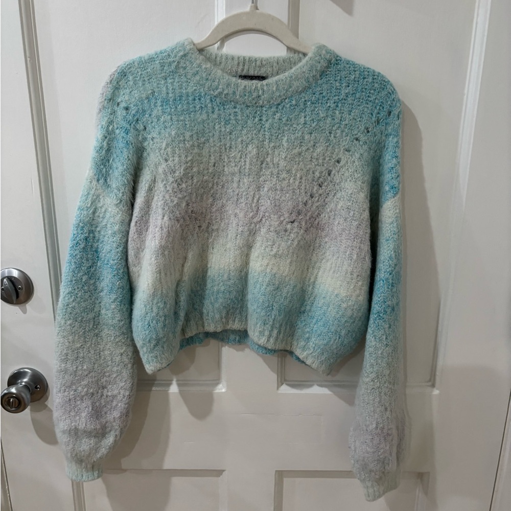 2 for $10 ⭐️Wild Fable Fuzzy Knit Sweater - Blue and White